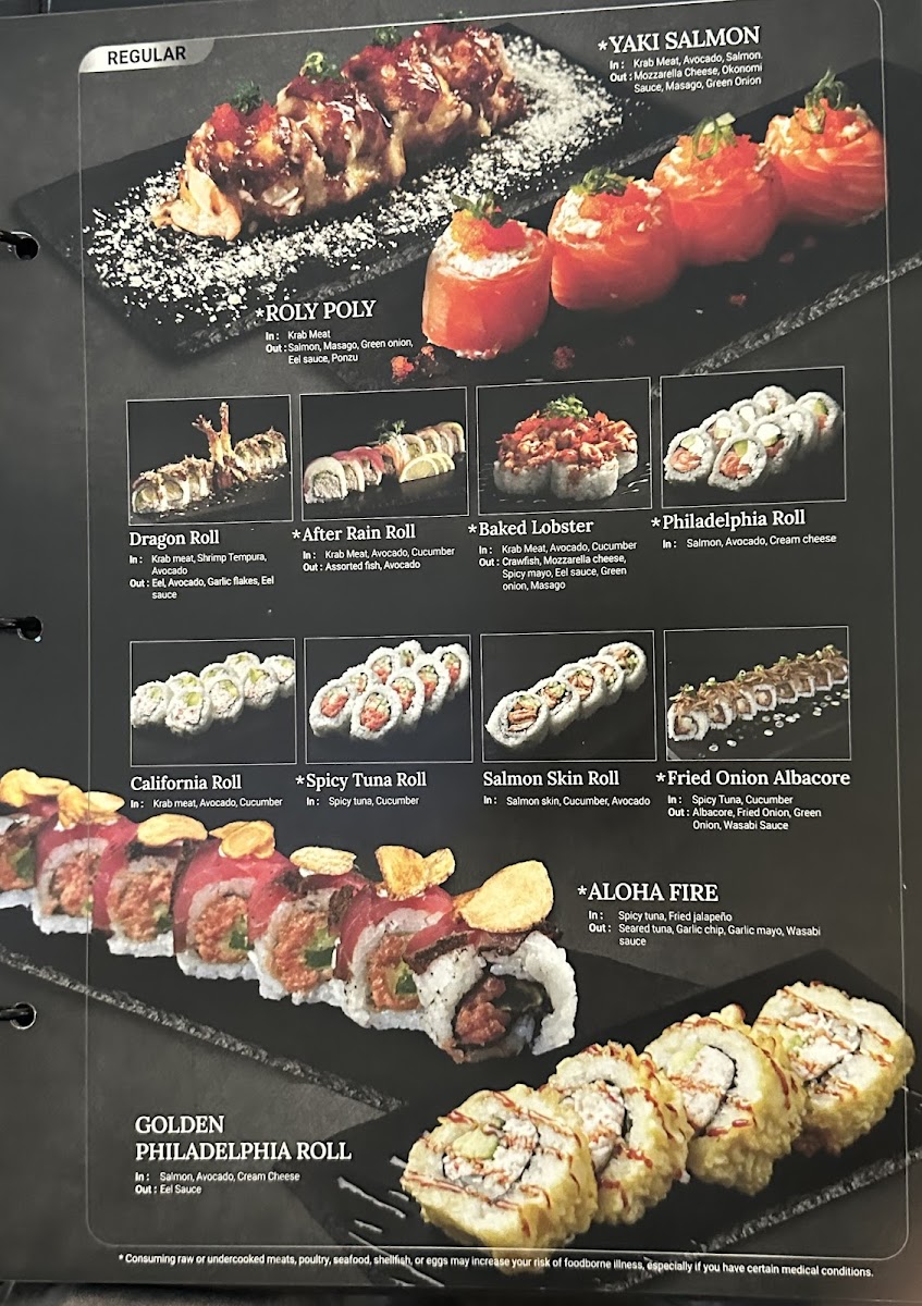 Kan Sushi Menu - Image 1